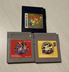 ポケットモンスター 赤・金・ピカチュウ 3本セット