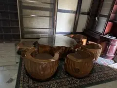 屋久杉 応接 セット　引き取り限定 屋久杉 応接 セット 引き取り限定 - メルカリ