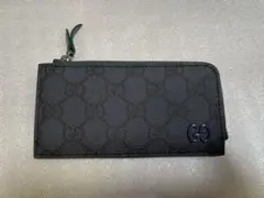 GUCCI GG ジップカードケース グリーン トリム - メルカリ