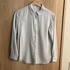 ユニクロ　グレー　ブラウス　シャツ　 Sサイズ