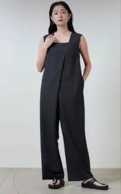 MARW UNITED ARROWS チェック柄ラップ風オールインワン 38