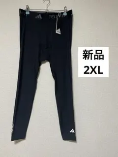 アディダス　トレーニングロングタイツ　IN5590 メンズレギンス　黒　2XL