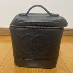極上美品 CHANEL シャネル バニティ ヴァニティ バッグ ブラック