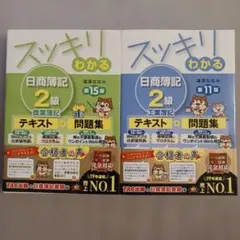 スッキリわかる 日商簿記2級 商業簿記 第15版、工業簿記 第11版のサムネイル