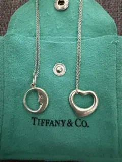 Tiffany & Co. オープンハート 月モチーフ シルバーネックレス