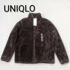 未使用！ UNIQLO フリース フルジップジャケット レディースM ブラウン