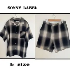 SONNY LABEL 半袖シャツ Lサイズ チェック柄