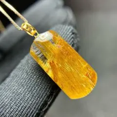 ⭐︎【天然】タイチンルチルクオーツ ペンダントトップ s925 3.7g 