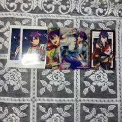 あんスタ、神崎颯馬ぱしゃっつ２枚、クリアカード２枚、メタルカード１枚のセットです