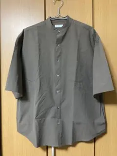 Sig FREAK'S STORE バンドカラープルオーバー半袖シャツ シンプル