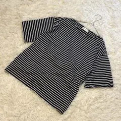 INED イネド 美品 春夏 ボーダー半袖カットソーサイズ9（M相当）