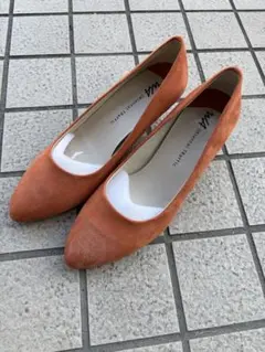 Oriental TRaffic オレンジ スエード パンプス　41