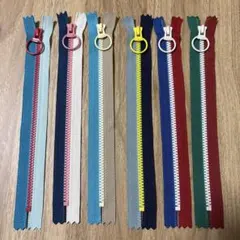 【新品】20cm トリプルファスナー 6点セット カラフル ポップ YKK