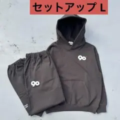 黒 9090 OG Logo Zip Hoodie Pants セットアップ L - メルカリ