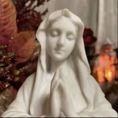 聖母 マリア像 キリスト教美術彫刻像 高さ約29cm
