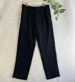 ラコレ LAKOLE メンズ 黒 スラックス テーパードパンツ Lサイズ