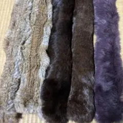 ファースカーフとネックウォーマー4点セット