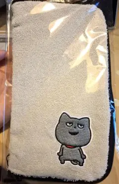 にしむらゆうじ　サントリー　オリジナルタオルポーチ　わるめのねこ