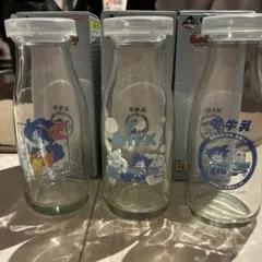 一番くじドラゴンボール E賞 牛乳瓶グラス コンプリートセット　新品未使用