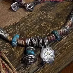 アメカジ　ターコイズネックレス　モテイーグルネックレス　ナバホ族　9ネックレス9