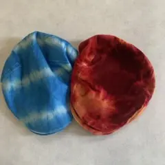 Grace Hats 青白グラデーション ベレー帽、コーデュロイベレー帽