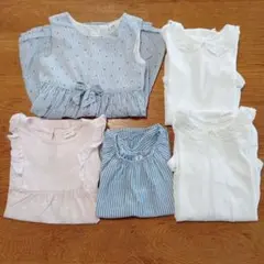 H&M ベビーワンピース チュニック ブラウス 計5点セット(9-12M)のサムネイル