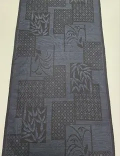 【24時間以内発送】着物 本場大島紬 泥藍染め 横双絣 洗い張り 正絹 着分