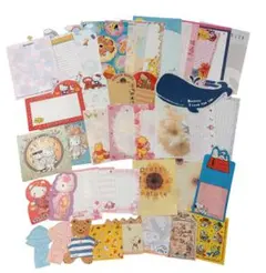 バラメモ【まとめ売り】平成レトロ メモ帳 便箋 約40枚 キティ スヌーピー