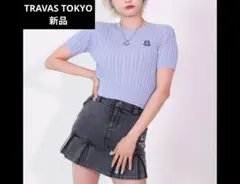 新品TRAVASTOKYO 半袖 ケーブルニット クマ刺繍今期物定価7590円のサムネイル