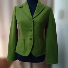 Paul Smithウール素材 テーラードジャケット グリーン