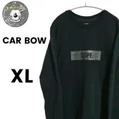な*る様 アメリカ古着CAR BOWカーボン DOPE ロゴ入り トレーナーブラ