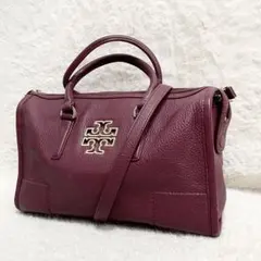 トリーバーチ ブリテン サッチェル 2way ミニボストン デカロゴ 金具 A4