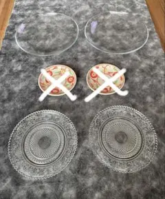 ガラス皿4枚セット