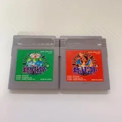 【ジャンク品】ポケットモンスター ゲームボーイソフト 赤＆緑 セット ポケモン