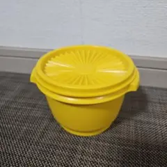 Tupperware 保存容器 イエロー 昭和レトロ