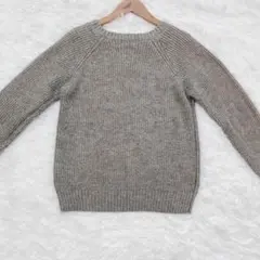 LEPSIM レプシィム F ニット ビーズ 装飾 グレー 重ね着 着回し〇