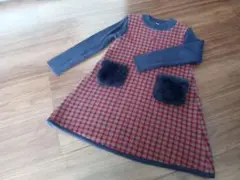 ファミリア　ニットワンピース　１２０