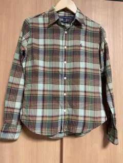 ラルフローレン　スポーツ チェックシャツ　サイズ7 SLIM FIT