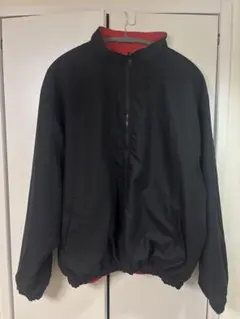 リバーシブル ナイロンジャケット ブラック×レッド L相当