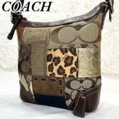 コーチ　パッチワークショルダーバッグ　レザー　11497 1393