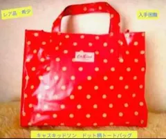 激レア　入手困難　Cath Kidstonドット柄スクエアトートバッグ