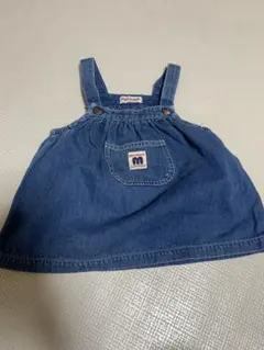 ミキハウス ジャンパースカートデニムオーバーオール 80サイズ