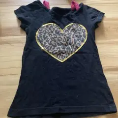 肩出しトップス120 Tシャツ　ヒョウ柄