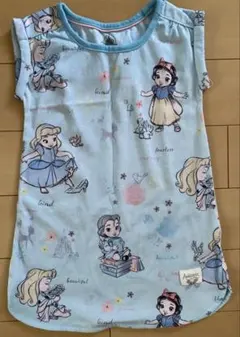 Disney ディズニープリンセス 半袖 ワンピースパジャマ90cmのサムネイル