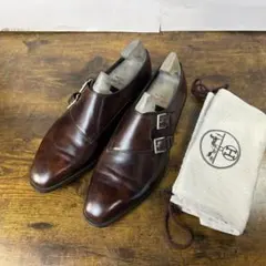 極美品　約36.2万円　JOHN LOBB CHAPEL モンクシューズ　8EEのサムネイル