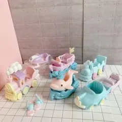 1 未使用　シルバニア　赤ちゃんサイズ　乗り物遊具セット　ゆうえんち　スノー