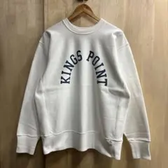 ヒューストン ミリタリースウェット カレッジプリント XXL オフホワイト 白