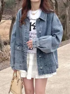 オーバーサイズ デニムジャケット