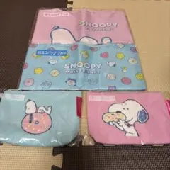 スヌーピー くじ ドーナツ エコバッグ ポーチ