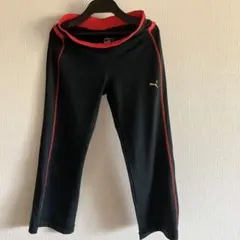 PUMA ブラック/レッド タイツ